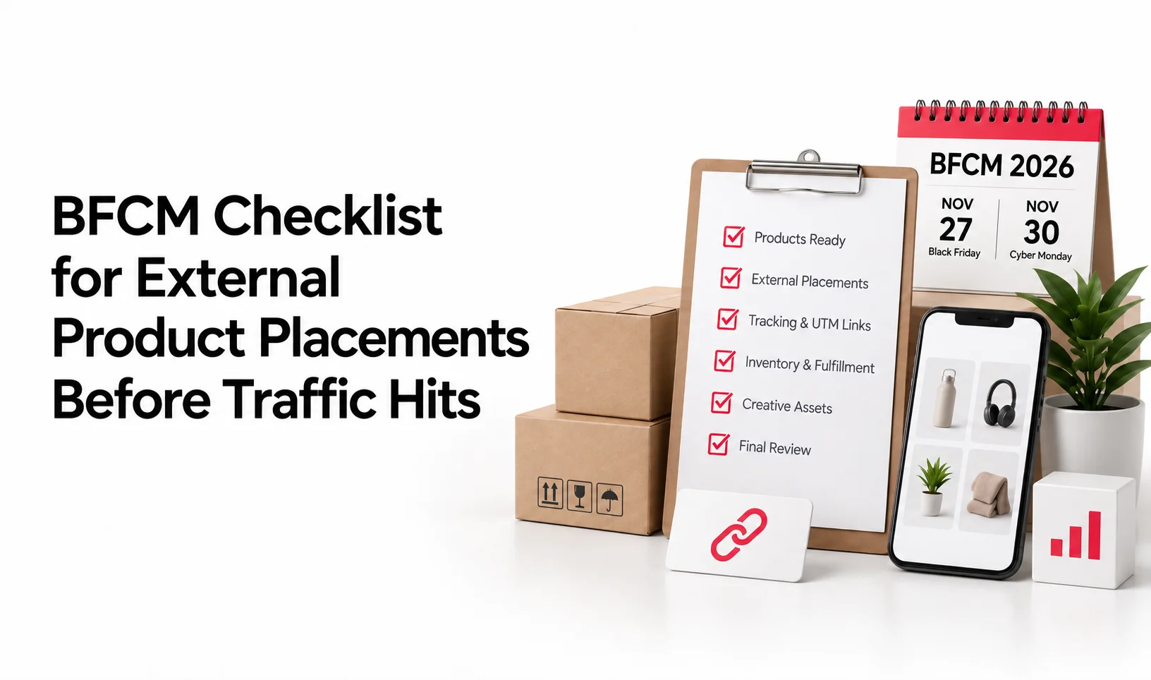 BFCM Checklist for External Product Placements Before Traffic Hits