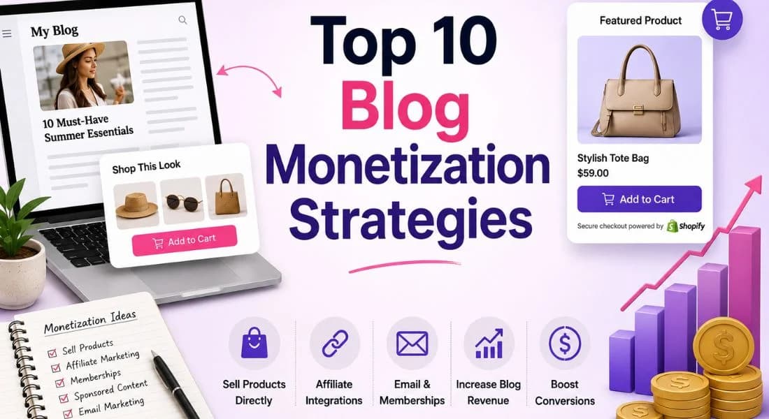 Top 10 Blog Monetization Strategies in 2026 (Including How to Sell Products Directly from Your Blog)