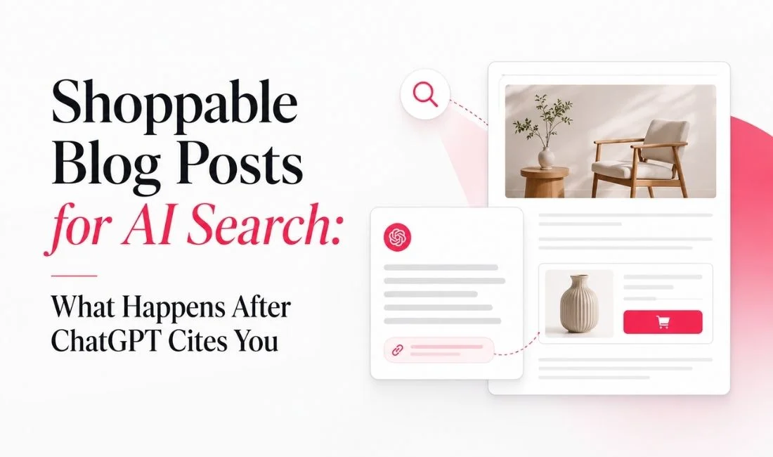Shoppable Blog Posts for AI Search