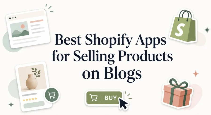 best shopify apps for selling products on blogs - feature image