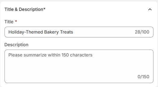 add title and description here