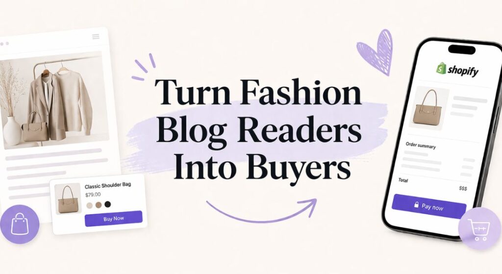Selling Products on Your Fashion Blog Instantly