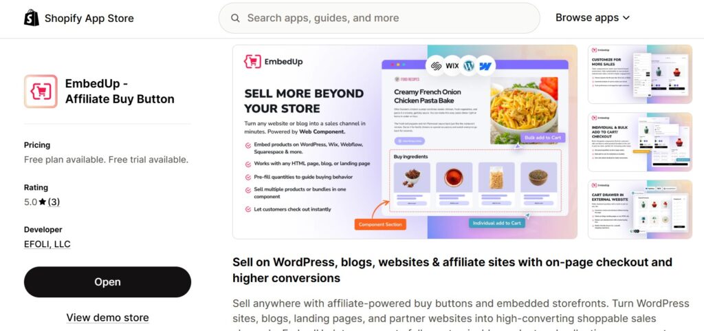 Embedded Shopify Products for Product Launch Campaigns - EmbedUp shopify app store